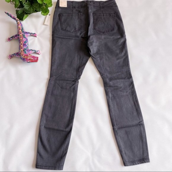Anthropologie | Pilcro Darted High Rise Skinny Jeans New 26 Waist Black Faded - Picture 6 of 12